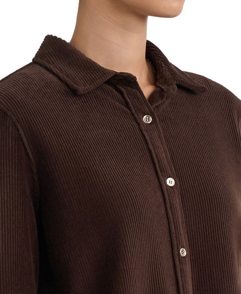 Women's Long-Sleeve Corduroy Shirt