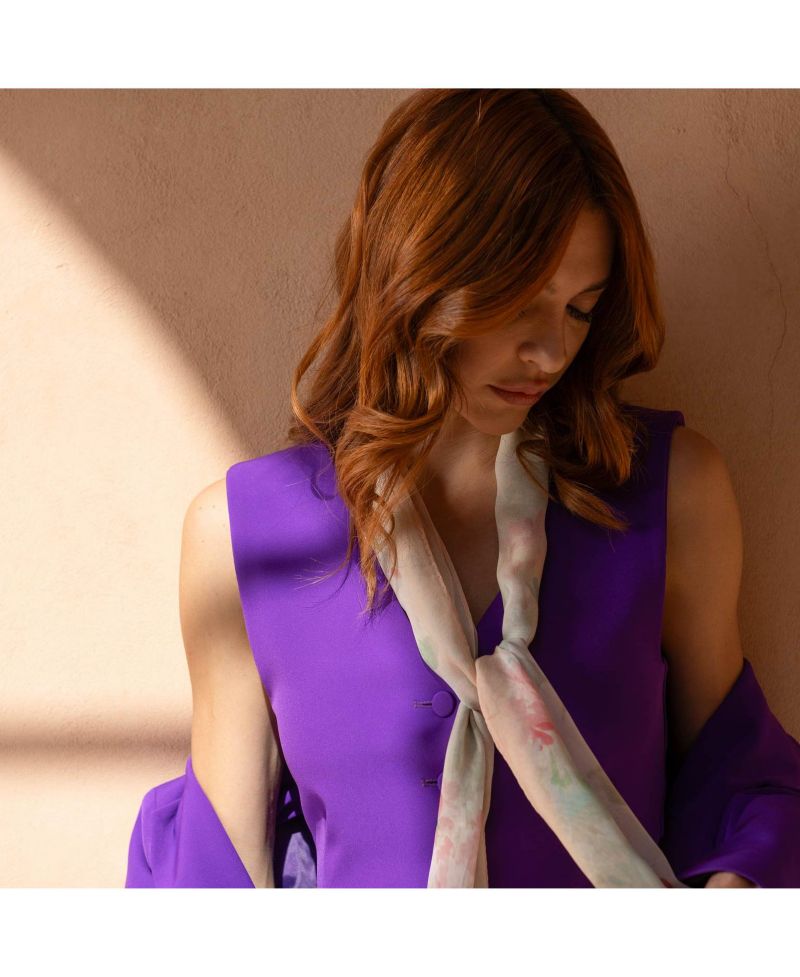 Meadow - Long Sheer Silk Scarf for Women