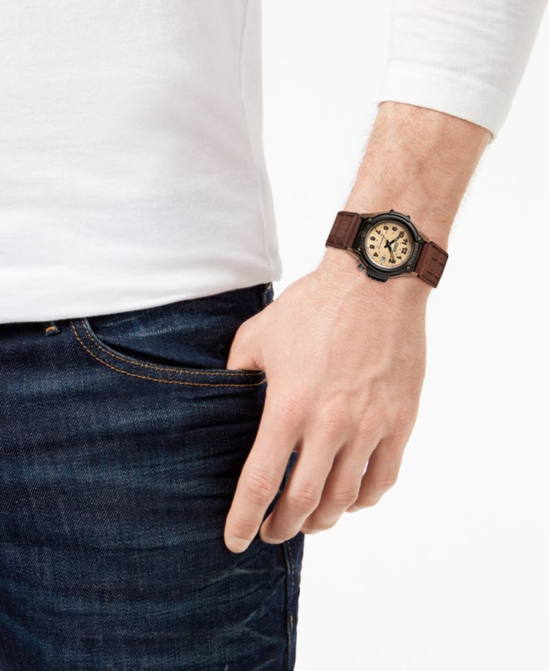 Men's Forester Tan Nylon Strap Watch 41mm