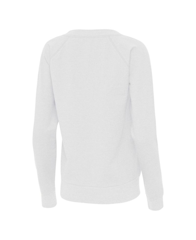 Women's New York Giants Varsity Tri-Blend V-Neck Long-Sleeve T-Shirt