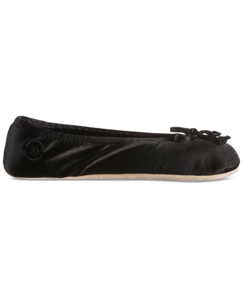 Women's Satin Ballerina Slippers with Bow