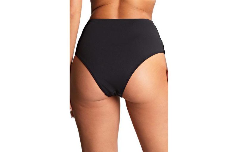 Women's Spirit Ruched Scalloped High Waist Bikini Bottom