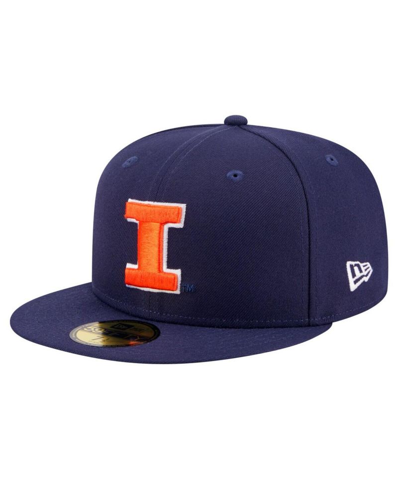 Men's Navy Illinois Fighting Illini 59FIFTY Fitted Hat