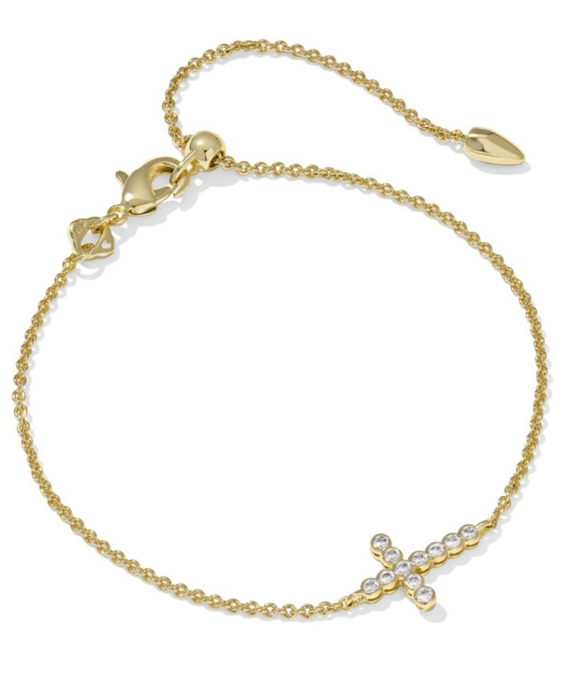 Cross Cubic Zirconia Chain Bracelet