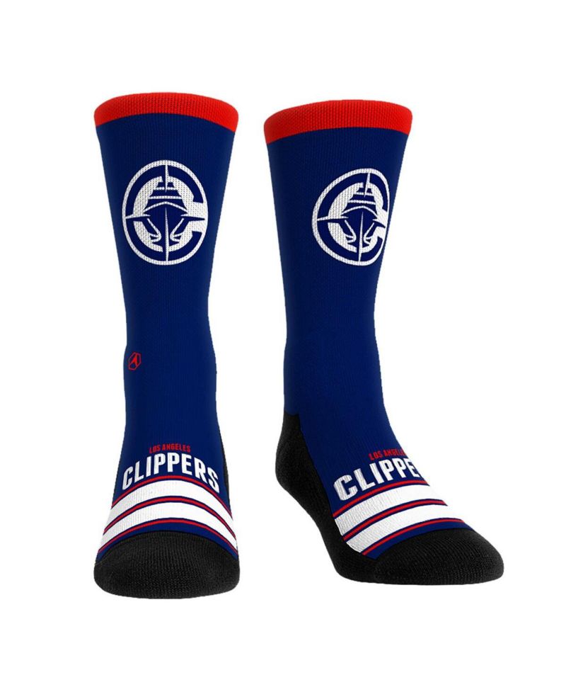 Men's and Women's LA Clippers Gametime Stripe Crew Socks