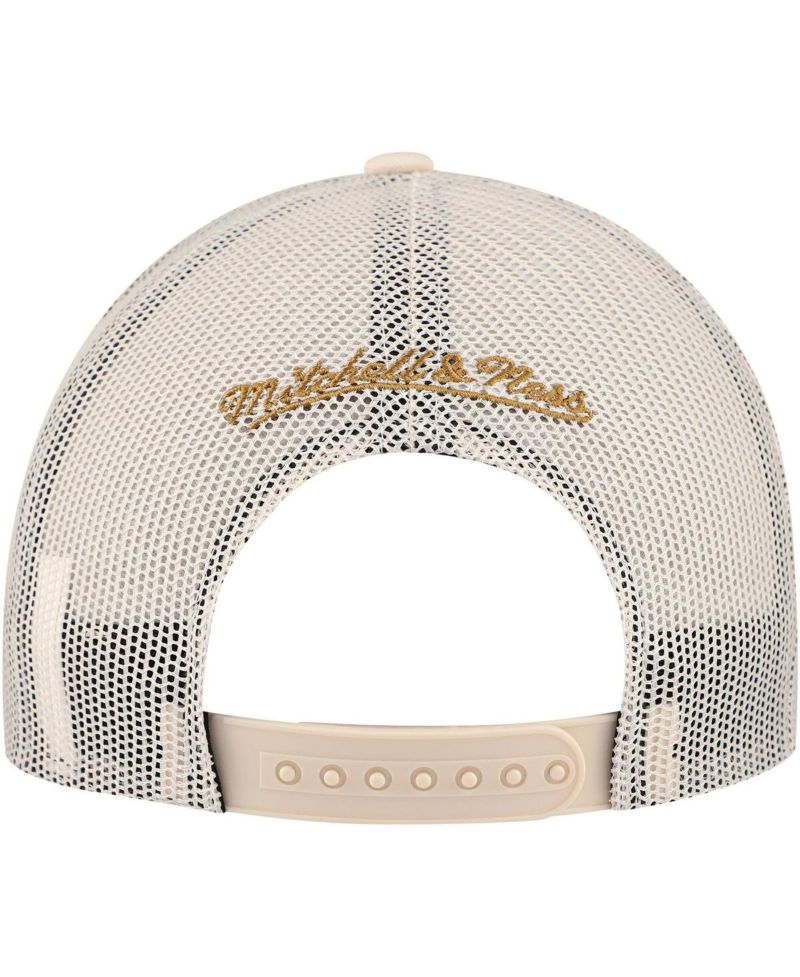 Men's Cream Vegas Golden Knights Foam Front Trucker Adjustable Hat