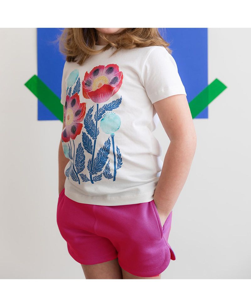 Toddler Girls Fair Trade Organic Cotton Pocket Track Shorts