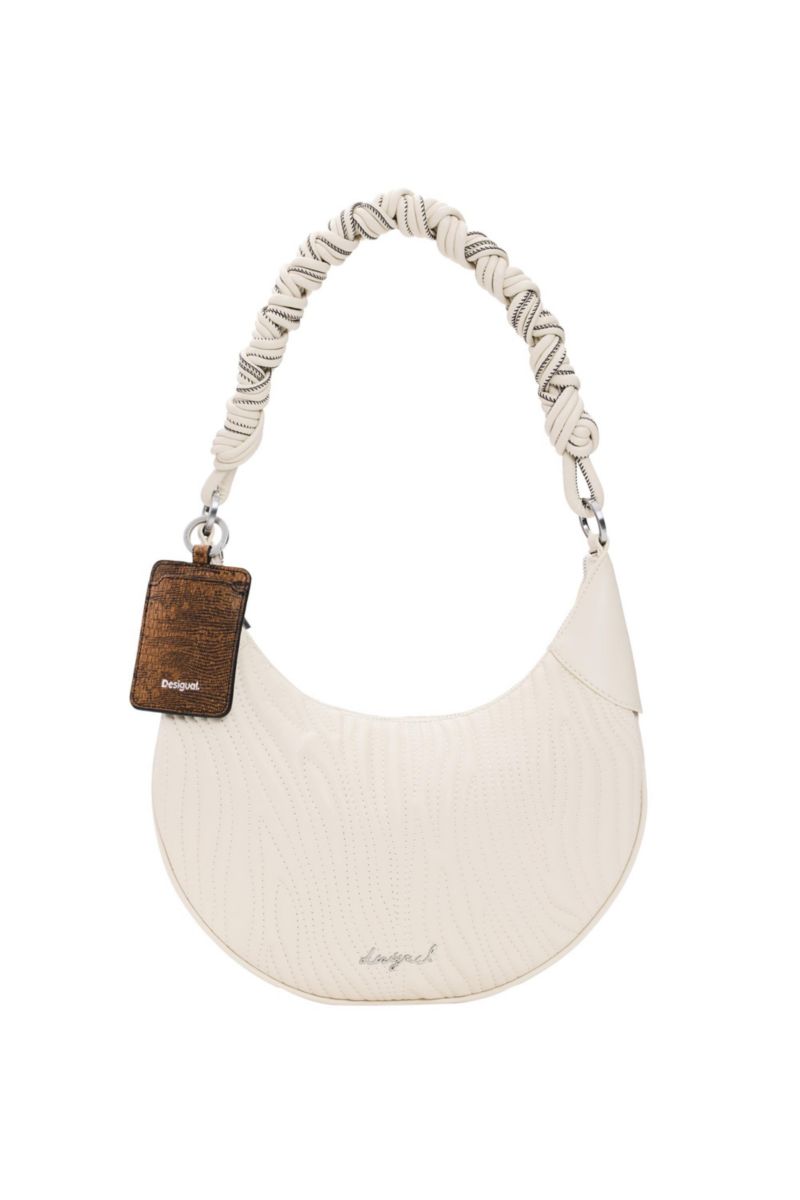 Women's Medium oval bag with embossing