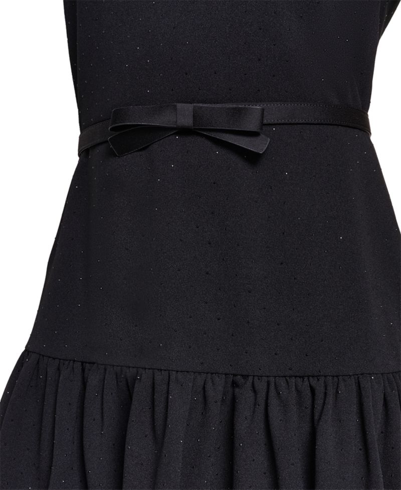 Women's Crepe A-Line Drop-Waist Dress