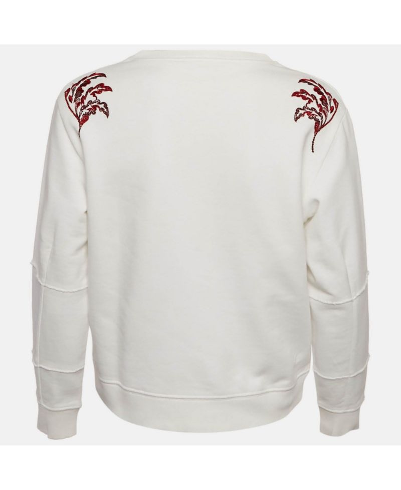 Women's Floral Embroidered Cotton Sweatshirt