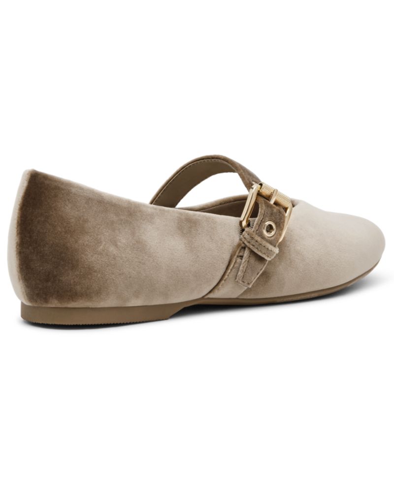 Women's Mulaney Velvet Buckle Mary Jane Flats