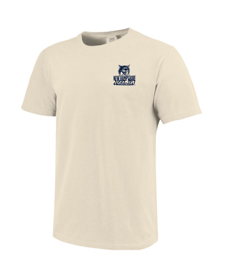 Men's Cream New Hampshire Wildcats Comfort Colors Mascot Overlay T-Shirt