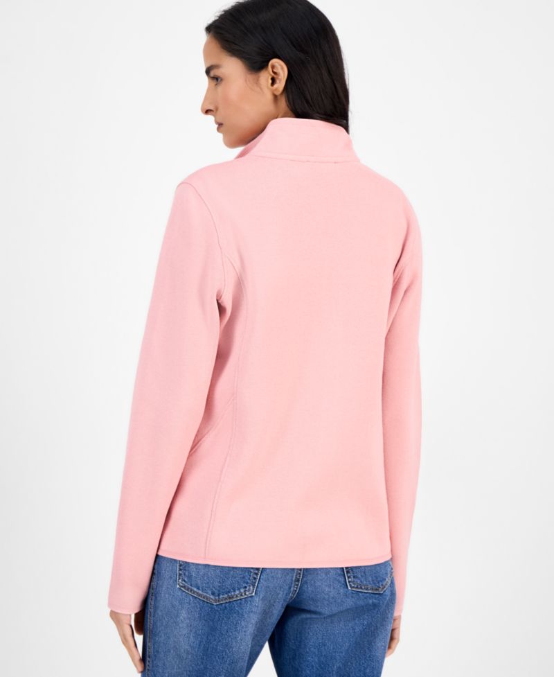Nautica Women's Zip-Front Fleece Sweater jacket