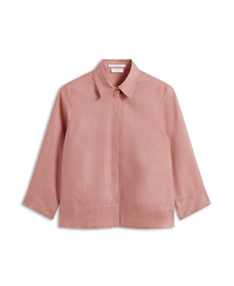 Women's Nita Three-Quarter Sleeve Linen Shirt