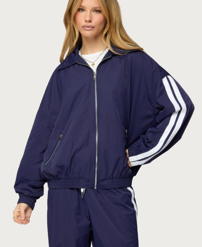 Women's Kieran Stripey Nylon Track Jacket