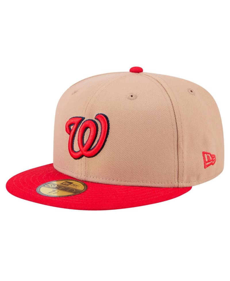 Men's Khaki Washington Nationals 59FIFTY Fitted Hat