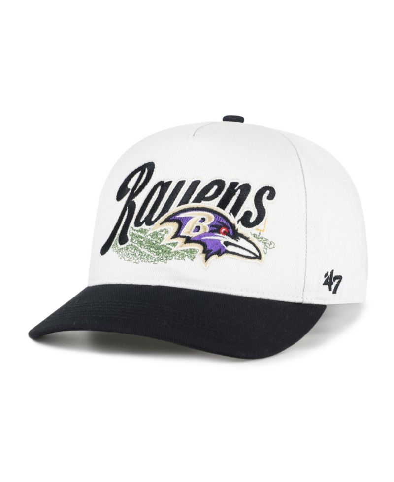 Men's '47 Cream Baltimore Ravens Enfield Hitch Adjustable Hat
