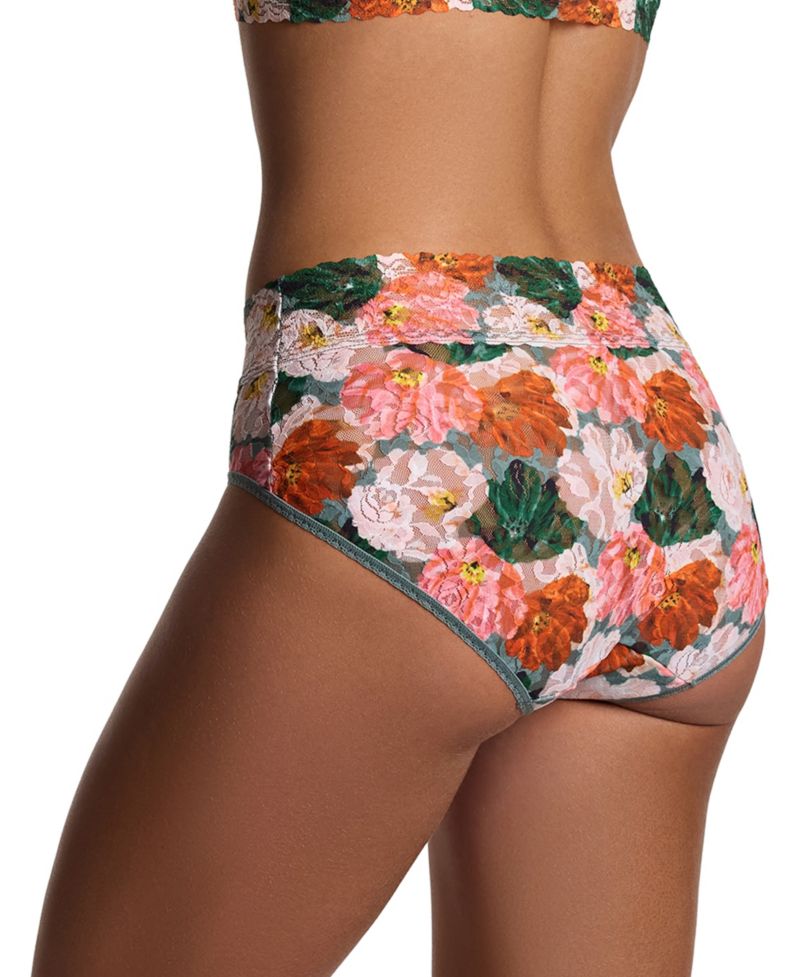 Women's Printed Signature Lace French Brief Panty