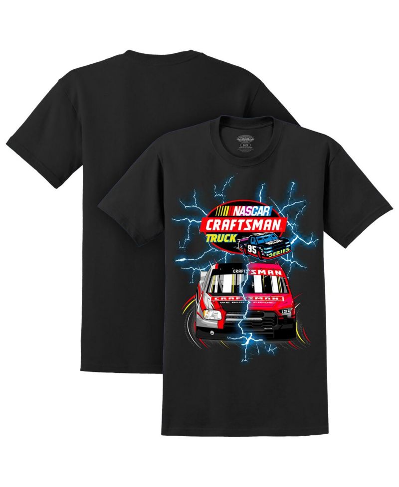 NASCAR Men's Black Craftsmen Truck Series Lightning Tri-Blend T-Shirt