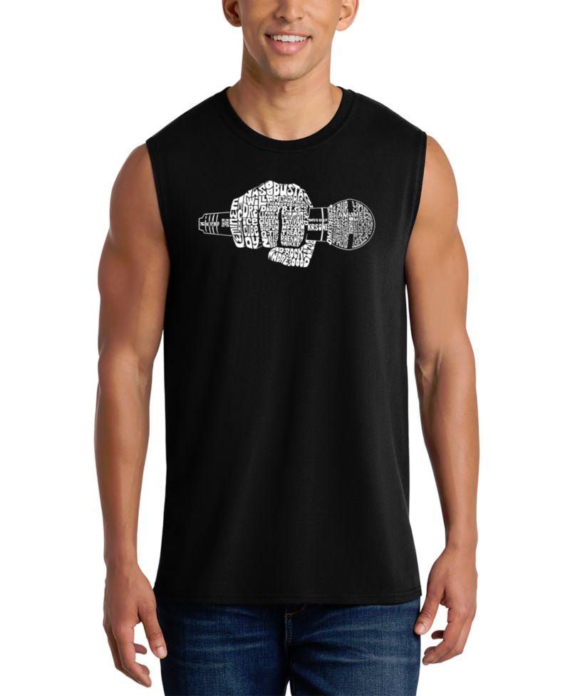 Men's Microphone Word Art Tank Top