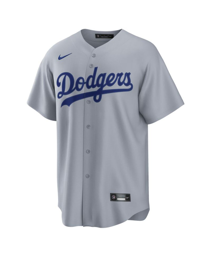 Men's Gray Los Angeles Dodgers Road Replica Jersey