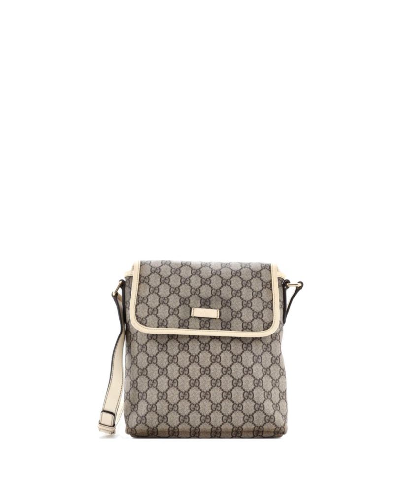 Small Flap Messenger GG Coated Canvas