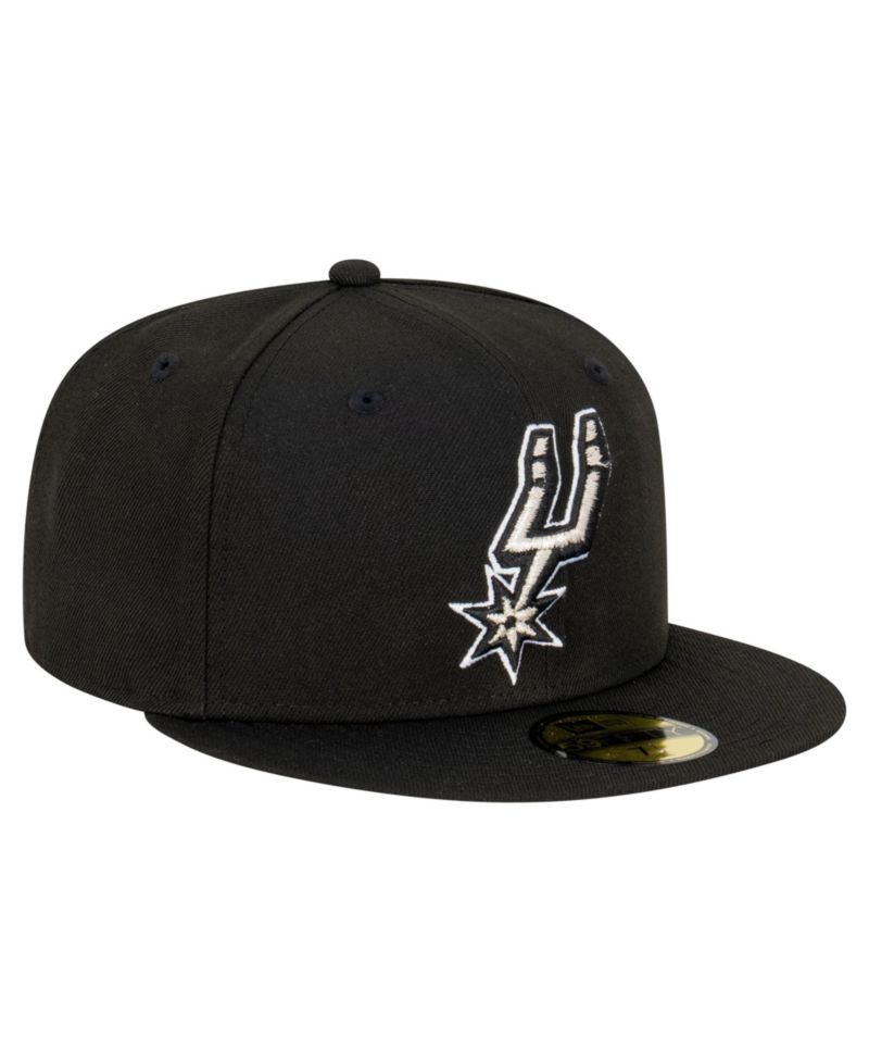 Men's Black San Antonio Spurs Team 59FIFTY Fitted Hat