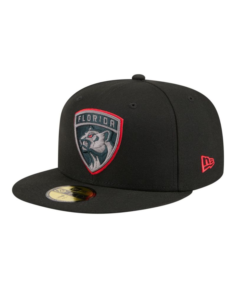 Men's Black Florida Panthers Color Pop 59FIFTY Fitted Hat