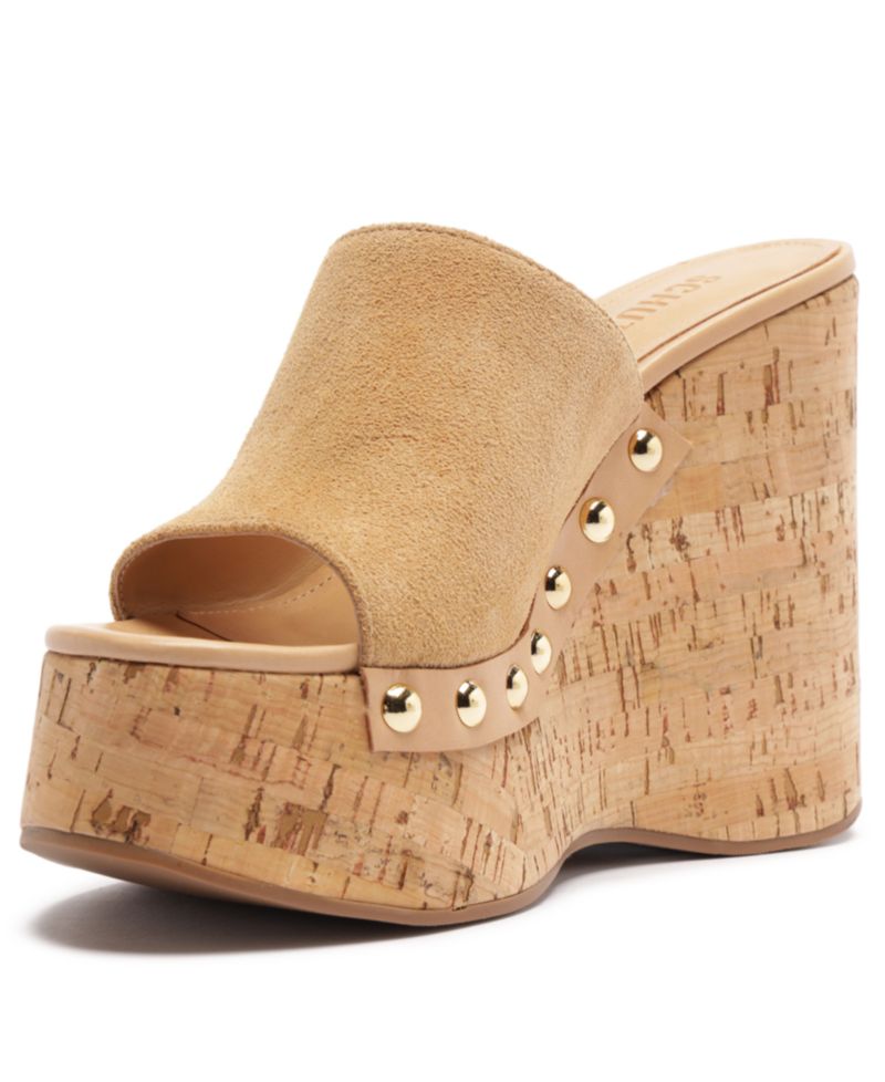 Women's Dalle Studs Slip-On Wedge Sandals