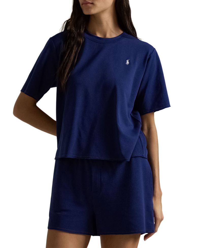 Women's 2-Piece Crewneck Top and Shorts Pajama Set