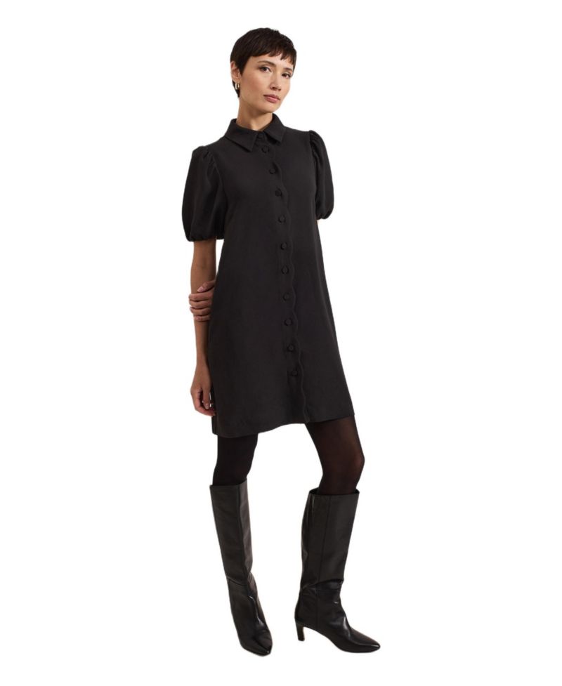 Women's Candice Scallop Detail Shirt Dress