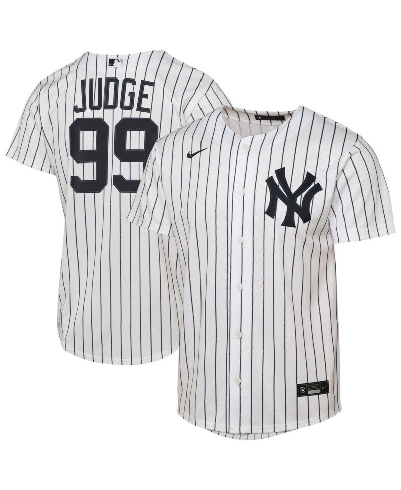 Big Boys and Girls Aaron Judge White New York Yankees Home Replica Player Jersey