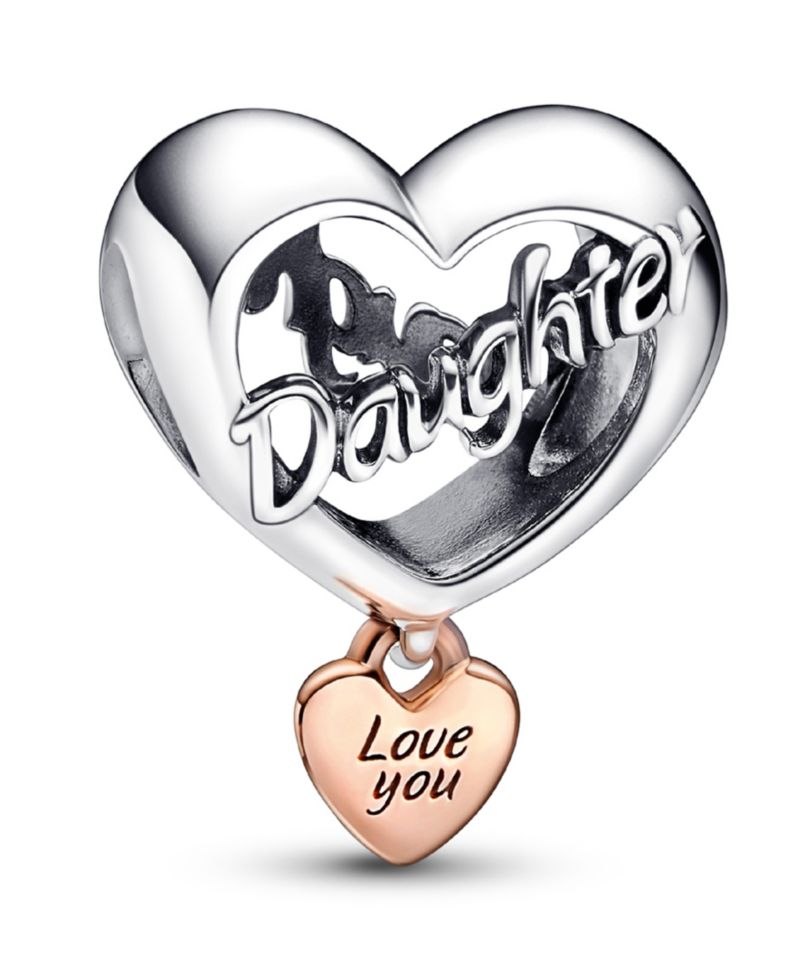 Sterling Silver Love You Heart Charm