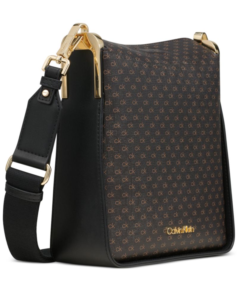 Fay Signature Adjustable Crossbody with Magnetic Top Closure