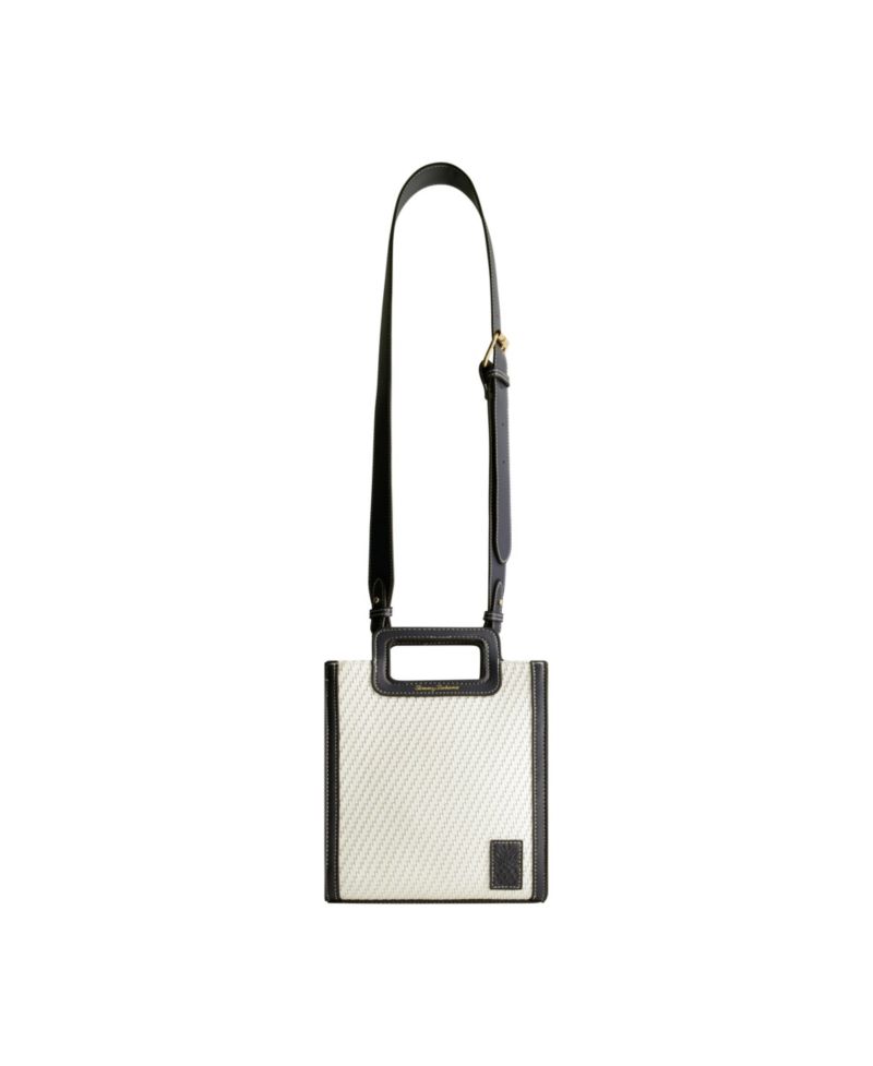 Modern Woven North-South Tote