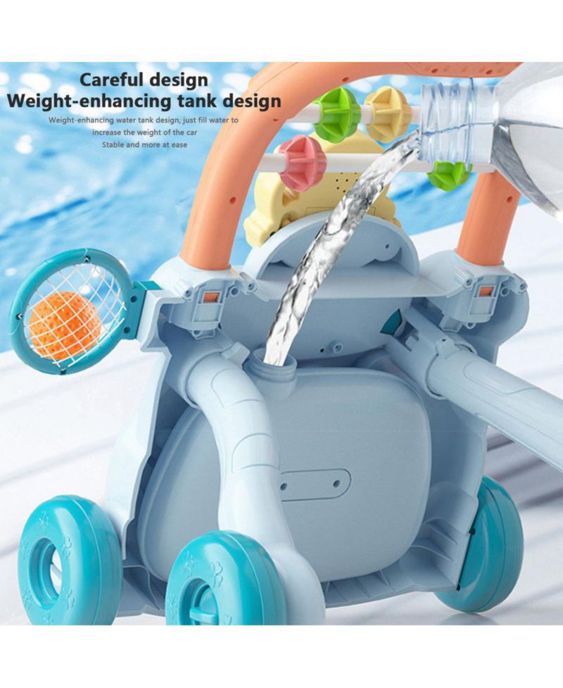 2-in-1 Baby Push Walker & Activity Center - Adjustable & Anti-Tip Design for First Steps