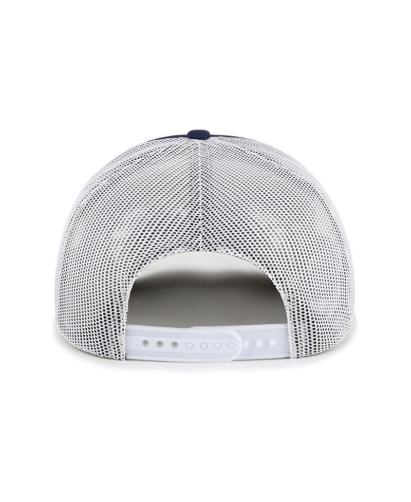 Men's Navy Minnesota Twins Meander Foam Trucker Snapback Hat