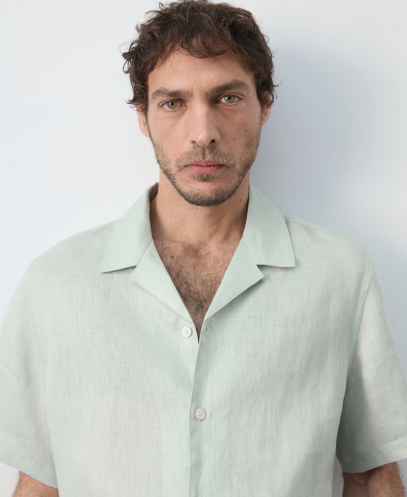 Men's Regular-Fit Linen Shirt