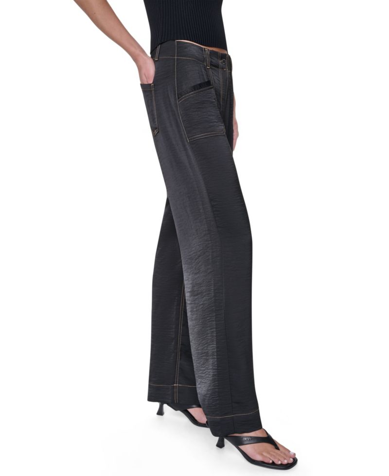 Women's Straight-Leg Top Stitch Pants