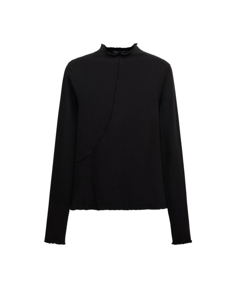 Women's Selection Fitted Long-Sleeve Mock Neck T-Shirt