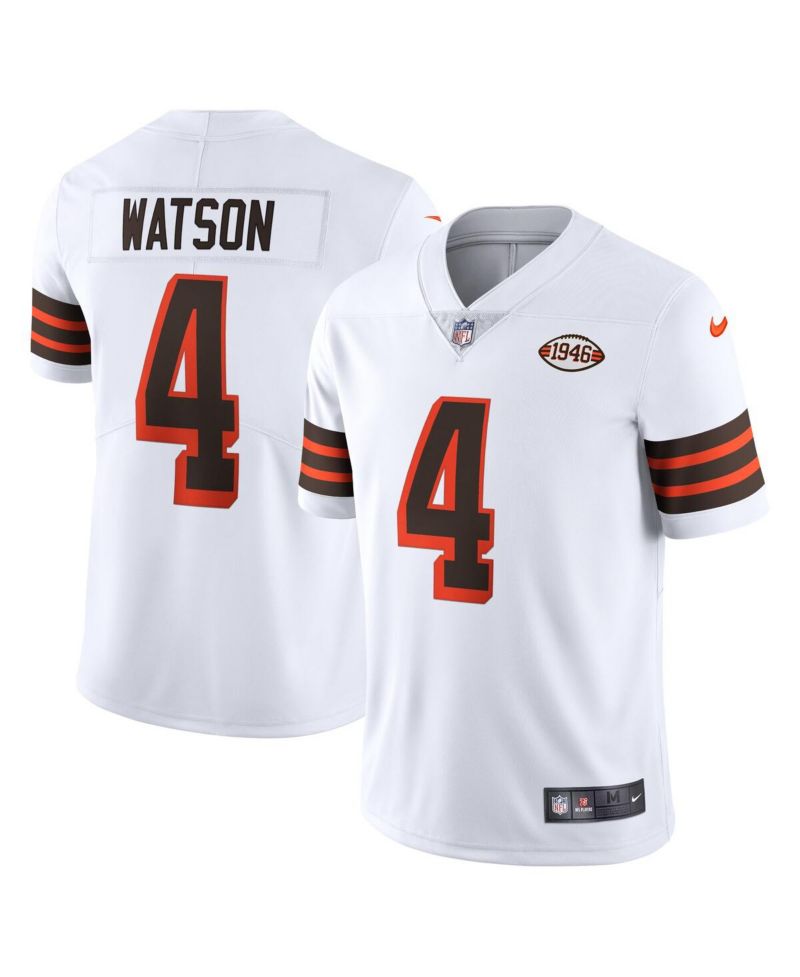 Men's Deshaun Watson White Cleveland Browns 2021 Alternate Vapor Limited Jersey