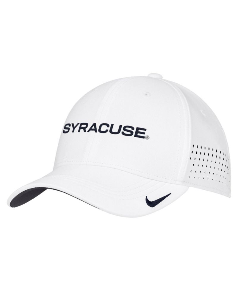 Men's White Syracuse Orange 2026 On-Field AeroBill SwooshFlex Dri-FIT Hat