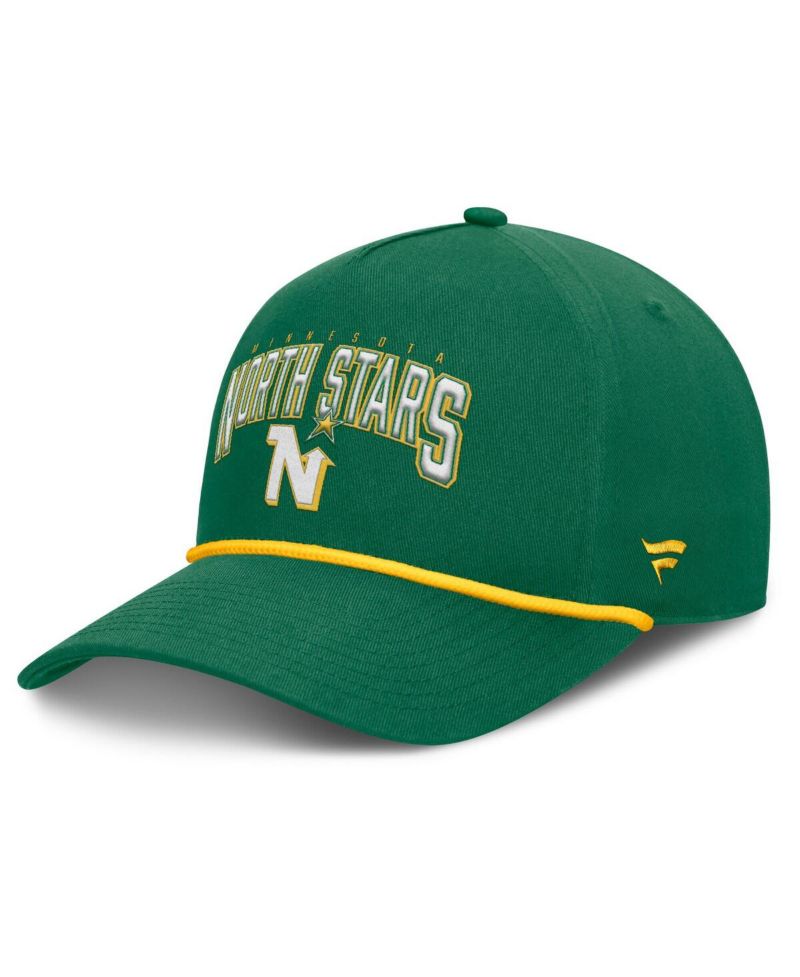 Men's Kelly Green Minnesota North Stars Decades Collection A-Frame Rope Adjustable Hat