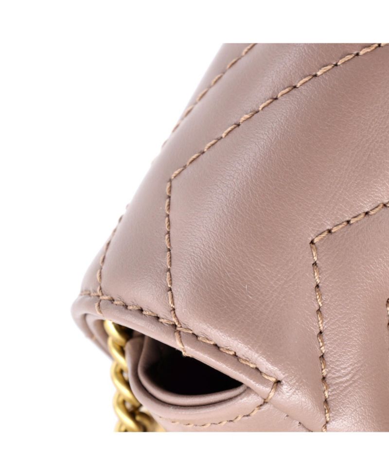Super Mini GG Marmont Flap Bag Matelasse Leather