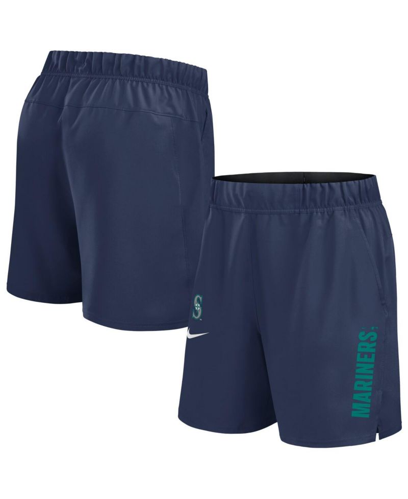 Men's Navy Seattle Mariners Woven Victory Performance Shorts