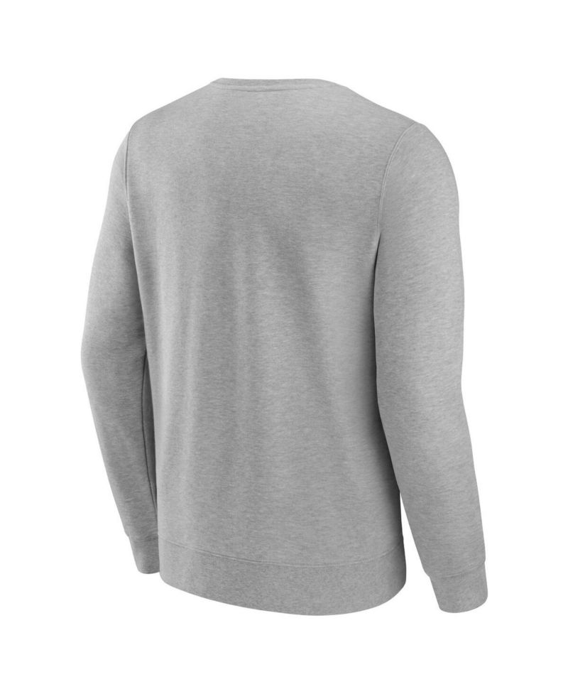 Men's Gray New York Islanders Light the Candle Fleece Pullover Sweatshirt