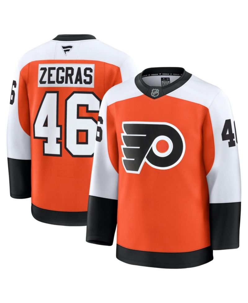 Men's Trevor Zegras Orange Philadelphia Flyers Home Premium Jersey