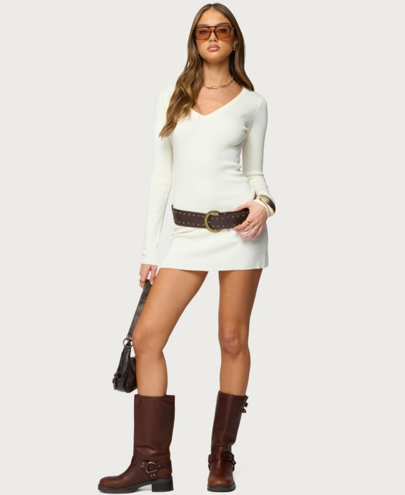 Women's Kaitlyn Long Sleeve Knit Mini Dress
