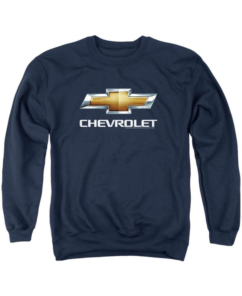 Big & Tall Chevrolet Chevy Bowtie Stacked Crewneck Sweatshirt