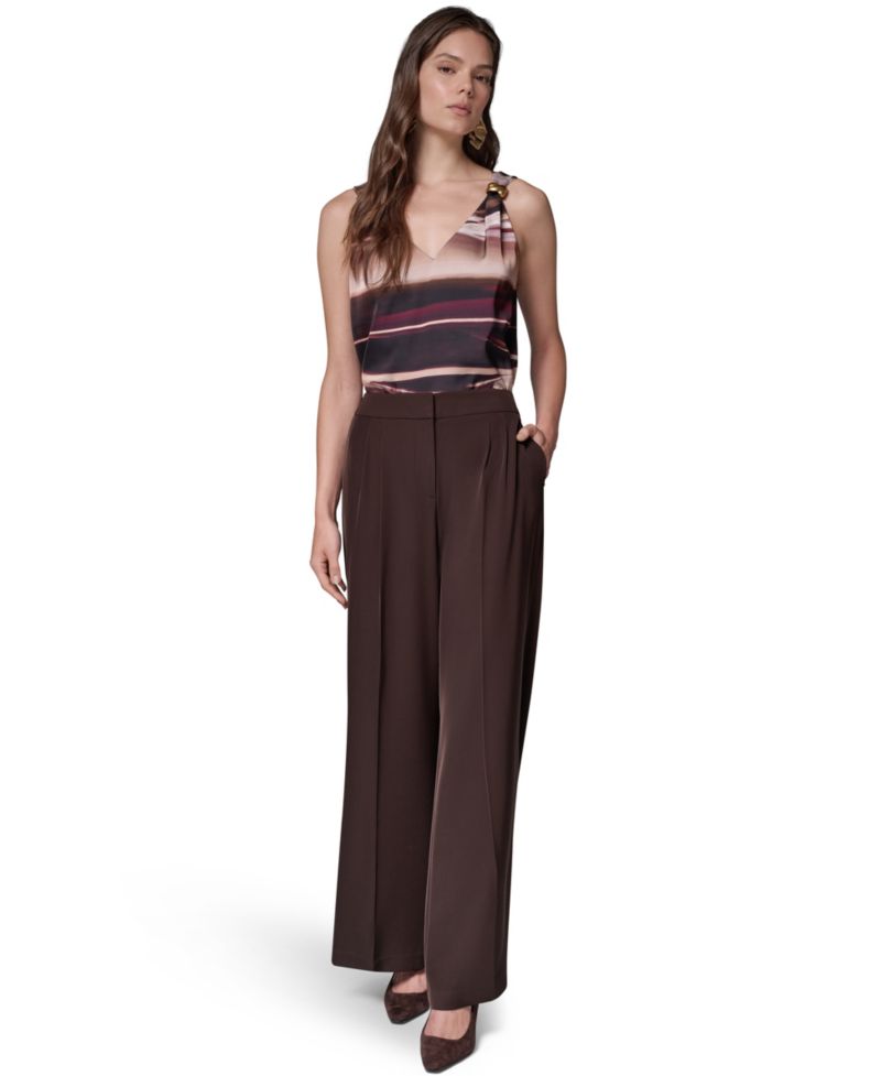 Women's High-Waisted Wide-Leg Pants